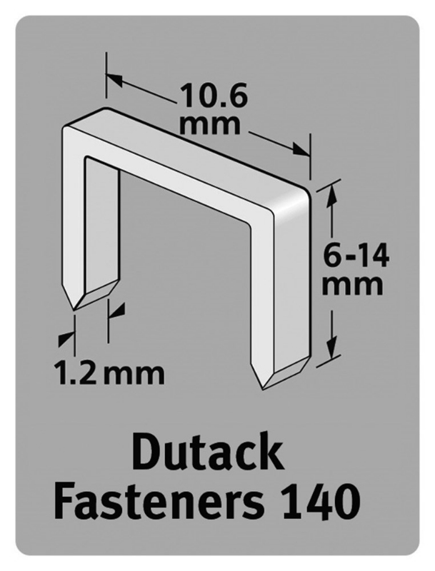 Afbeeldingen van Dutack slagniet serie-140 8mm