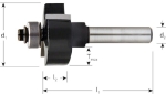 Afbeeldingen van HM Sponningfrees, lager, SILVER-LINE, d2=8 / 