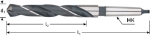 Afbeeldingen van HSS MK3-spiraalboor, DIN 345, type N, ø25,0 (