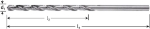 Afbeeldingen van HSS spiraalboor, DIN 340, type N, ø6,5 (vpe 1