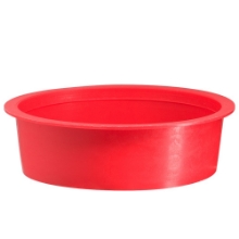 Afbeeldingen van 100mm specie-deksel rood