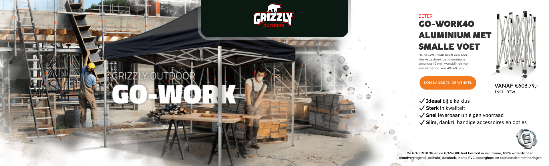 Grizzly Go-Work tent